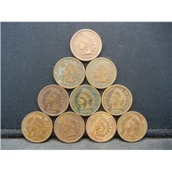 (10) Indian Head Cents