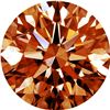 Image 1 : African Natural Orange Cognac Diamond - Round - VVS2-VS1 - Extra Fine Grade