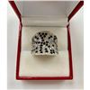 Image 1 : Ladies Simulated Diamond Ring with 925 Sterling SIlver Mount