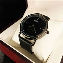 Mens L.A. Banus Limited Creator Edition Steel Dial Chronograph Genuine Leather Band Watch