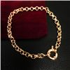 Image 3 : 14K Yellow Gold Plated Belcher Bolt Ring Chain Bracelet