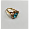 Image 4 : Elegant Ladies 1/2 Carat Ocean Blue Citrine With 10K Gold Ring Mount