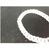 Image 3 : Brilliant Italian Custom Made 14K White Gold Cuban Link Bracelet
