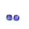Image 1 : Lot Of 2 Cushion Cut Tanzanite Gemstone 1.83 Carat Total Weight