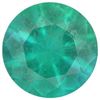 Image 1 : Natural Round Cut Green Emerald - Fine AA+ Grade - Zambia Mined