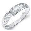 Image 1 : 925 Silver Phoenix Bracelet Bangle With Open Clasp