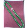 Image 1 : Elegant Large Jade Bead Necklace