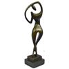 Image 2 : Abstract Female Figure Geometric Modern Art Sculpture Statue Surrealism 13" x 4"