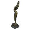 Image 3 : Abstract Female Figure Geometric Modern Art Sculpture Statue Surrealism 13" x 4"