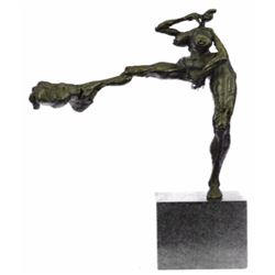Signed Original R.Cook Limited Edition Nude Naked Girl Bronze Sculpture Figurine