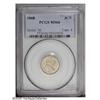 1868 3CN MS66 PCGS. Lustrous surfaces are overlayed by 1868[3CN] MS66 PCGS.