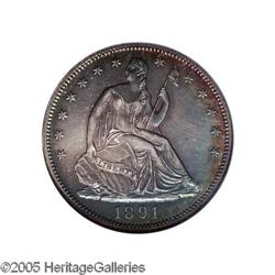 1891 50C PR66 NGC. A popular, low-mintage issue from t 1891[50C] PR66 NGC.