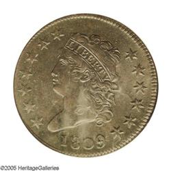 1809 1C MS63 Brown PCGS. S-280, R.2, the only dies. Di 1809[1C] MS63 Brown PCGS.