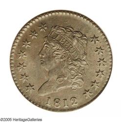 1812 1C Large Date MS64 Brown PCGS. S-289, R.1. Die St 1812[1C] Large Date MS64 Brown PCGS.