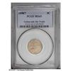 Image 3 : 1858/7 1C MS65 PCGS. Snow-1. Die Stage B. A rare Gem q 1858/7[1C] MS65 PCGS.