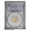 Image 3 : 1860 1C MS67 PCGS. Ex: Ally Collection.The Rounded Bus 1860[1C] MS67 PCGS.