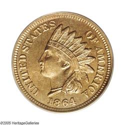 1864 1C Copper-Nickel MS66 PCGS. Sharply struck and wi 1864[1C] Copper-Nickel MS66 PCGS.