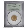 Image 3 : 1871 1C MS65 Red PCGS. Only 3.9 million Indian cents w 1871[1C] MS65 Red PCGS.
