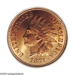 1871 1C MS66 Red PCGS. Since 1857, the mint had been r 1871[1C] MS66 Red PCGS.