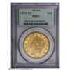 Image 3 : 1875-CC $20 MS61 PCGS. Coppery-golden surfaces are fla 1875-CC[$20] MS61 PCGS.