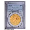 1894-S $20 MS62 PCGS. Greenish-gold borders frame peac 1894-S[$20] MS62 PCGS.