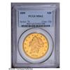 Image 1 : 1895 $20 MS62 PCGS. A flashy and boldly struck piece w 1895[$20] MS62 PCGS.
