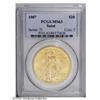Image 1 : 1907 $20 Arabic Numerals MS63 PCGS. An attractive exa 1907[$20] Arabic Numerals MS63 PCGS.