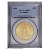 1908 $20 No Motto MS65 PCGS. A very pleasing gem examp 1908[$20] No Motto MS65 PCGS.