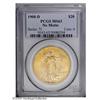 1908-D $20 No Motto MS63 PCGS. Unusually grainy surfac 1908-D[$20] No Motto MS63 PCGS.