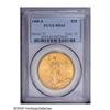 Image 3 : 1909-S $20 MS65 PCGS. A satiny Gem, obviously original 1909-S[$20] MS65 PCGS.