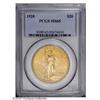 Image 1 : 1928 $20 MS65 PCGS. This splendid Gem provides bright 1928[$20] MS65 PCGS.