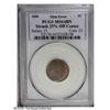 Image 3 : 1880 1C MS64 Brown PCGS. Some muted mint red in the pr 1880[1C] Indian Cent--Struck 25% Off Center--