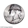 Image 1 : 1964-? 25C Washington Quarter--Struck on a Struck Dime 1964-?[25C] Washington Quarter--Struck on a S