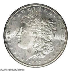 1893-CC S$1 MS63 PCGS. Lovely, completely brilliant an 1893-CC[S$1] MS63 PCGS.