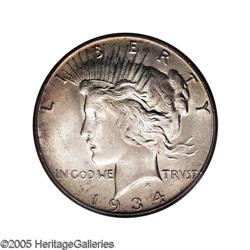 1934-S S$1 MS63 PCGS.From The Andy Geosits Collection 1934-S[S$1] MS63 PCGS.