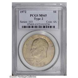1972 $1 Type Two MS65 PCGS. In researching our data ba 1972[$1] Type Two MS65 PCGS.
