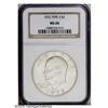 Image 1 : 1972 $1 Type Three MS66 NGC. This popular Ike variety 1972[$1] Type Three MS66 NGC.