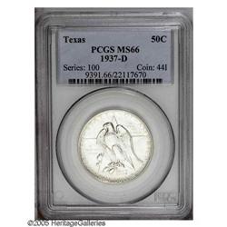 1937-D 50C Texas MS66 PCGS. From The Clearfield Collec 1937-D[50C] Texas MS66 PCGS.