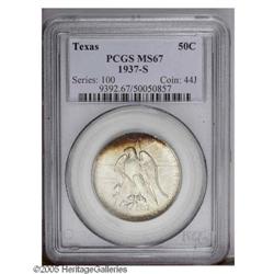 1937-S 50C Texas MS67 PCGS. Blazing russet-red color i 1937-S[50C] Texas MS67 PCGS.