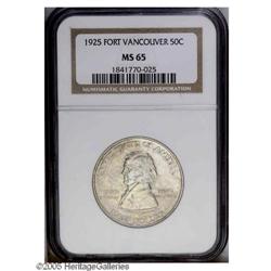 1925 50C Vancouver MS65 NGC. A satiny Gem with conside 1925[50C] Vancouver MS65 NGC.