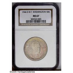 1946-D 50C Booker T. Washington MS67 NGC. Typically we 1946-D[50C] Booker T. Washington MS67 NGC.