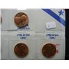 Image 3 : (7) Variety 1982 Lincoln Memorial Set (Copper and Zinc) GEM Red BU in nice display.