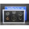 Image 1 : 1971—S clad Proof Set.  Regular coinage with cent through half.
