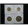 Image 1 : (4) WWII (3 Silver) Philippines coins:  44 Five Cent Choice BU, 44-D 10 Centavo Choice BU, 44-D 20 C