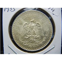 1933 Mexico Silver Peso.  Very Choice BU.