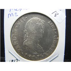 1817 Mexico 8 Real.  Nice VF.  Tough design to find.