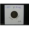 Image 3 : 1853 US Half Dime  Original Very Fine.
