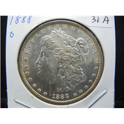 1988-O Morgan Dollar.  Choice white BU.  MS 63.