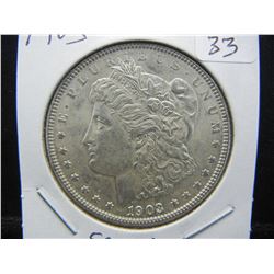 1903 Morgan Dollar.  White BU.  Scarce.