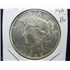 Image 1 : 1923-S Peace Dollar.  MS 63/4 white coin.  Well struck with great luster.